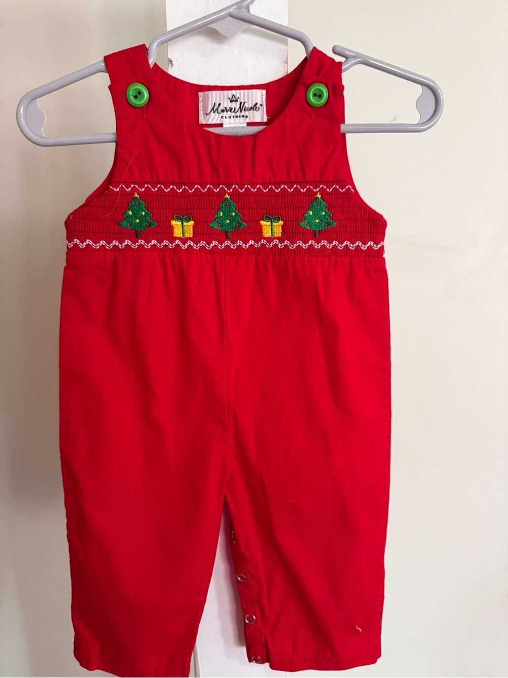 Marie Nicole Smocked Christmas Longalls